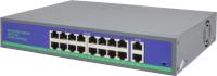 SPY SP-18250GPD 16 Port GB PoE + 2 Port GB Uplink 250W 100m Dahili Power Aktif PoE Switch full gıgabit - 1